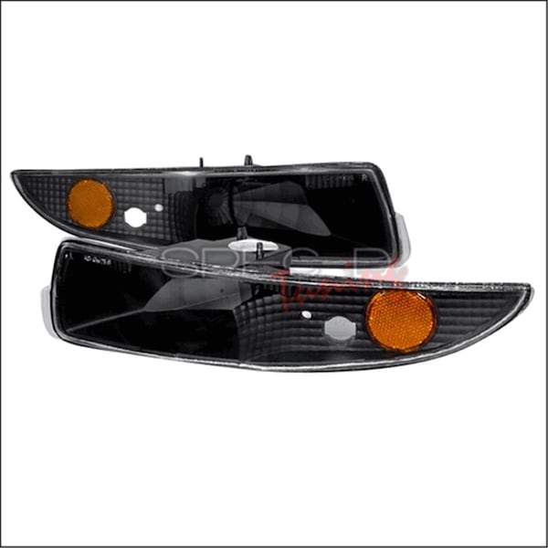 Overtime Bumper Lights for 93 to 02 Chevrolet Camaro- Black - 10 x 12 x 18 in. OV3193558 - main